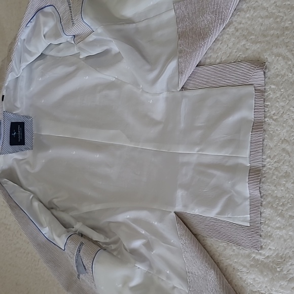 Mens Sport Coat Nautical Tailor Byrd Classic Fit Lined French Face Back Flap 38S - Picture 6 of 17